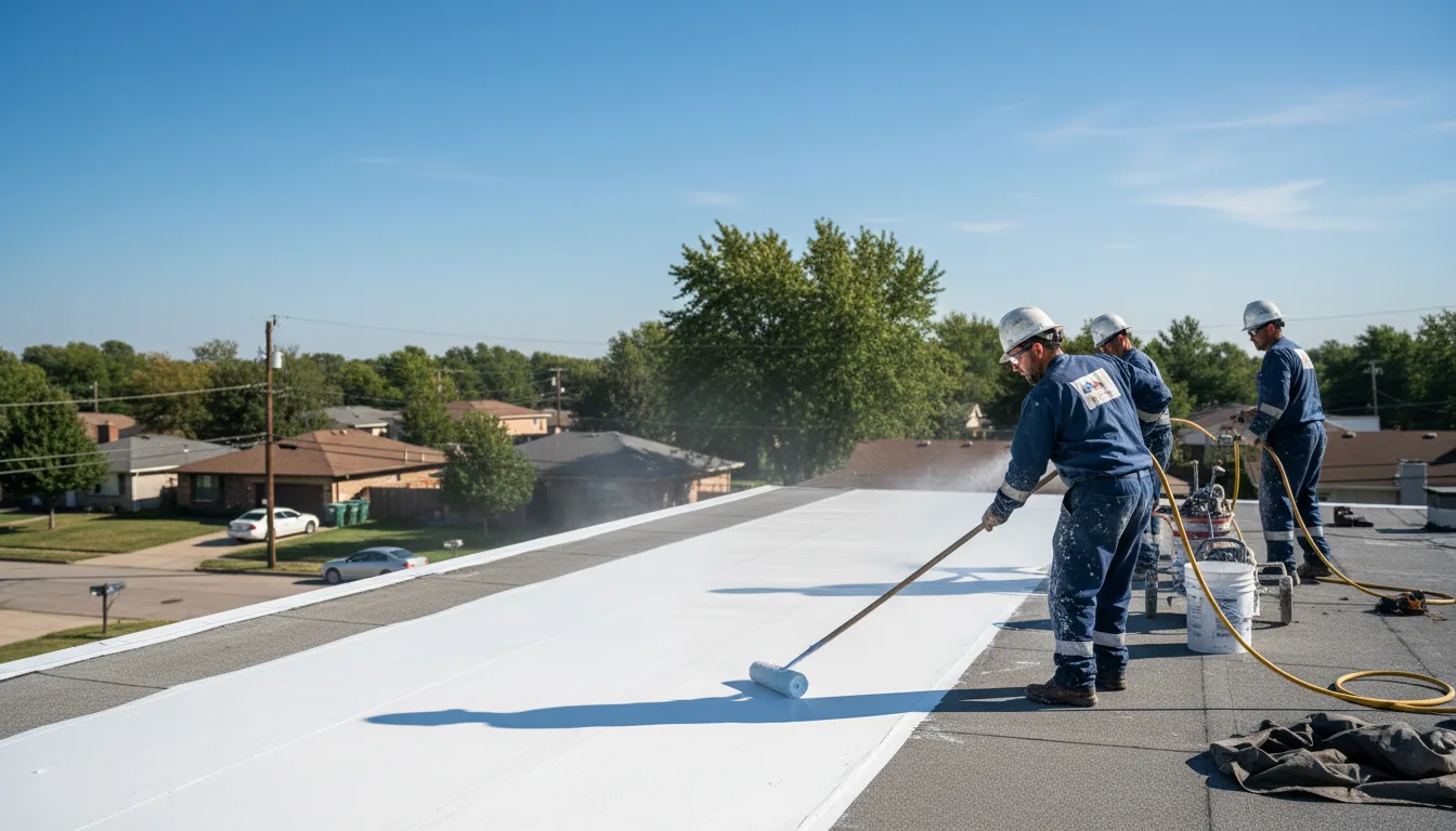 Commercial roof coating in Klingerstown, PA near me